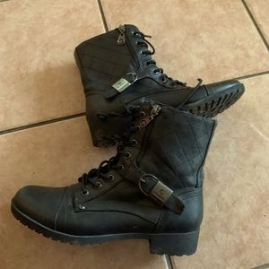 Guess brand combat boots